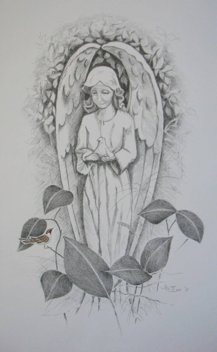Angel in the Garden, Martha Ives, Graphics